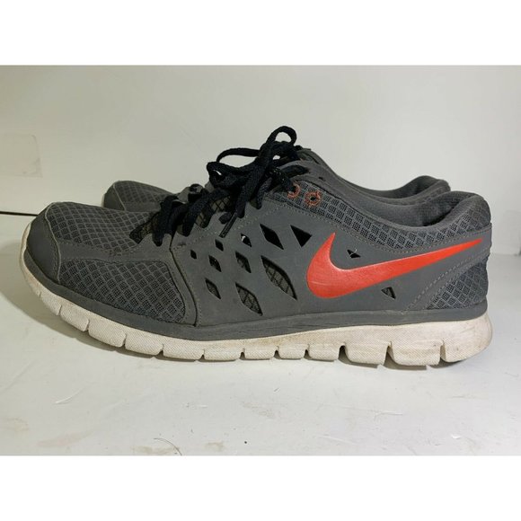 Nike Flex 2013 Mens Grey Red Running Training - Picture 3 of 9